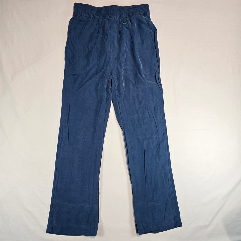 Downeast Blue Elastic Waist Rayon Blend Straight Leg Pants‎ XS DB21050026